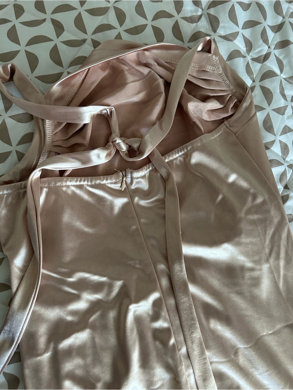 SHEIN Blush Satin Slip Dress - Picture 4 of 6